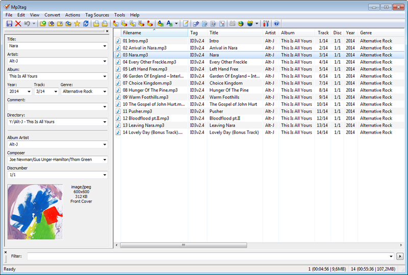 Mp3tag is the universal Tag editor.